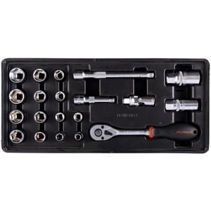 FIXMAN 20-pc 3/8' Dr.sockets & Accessories